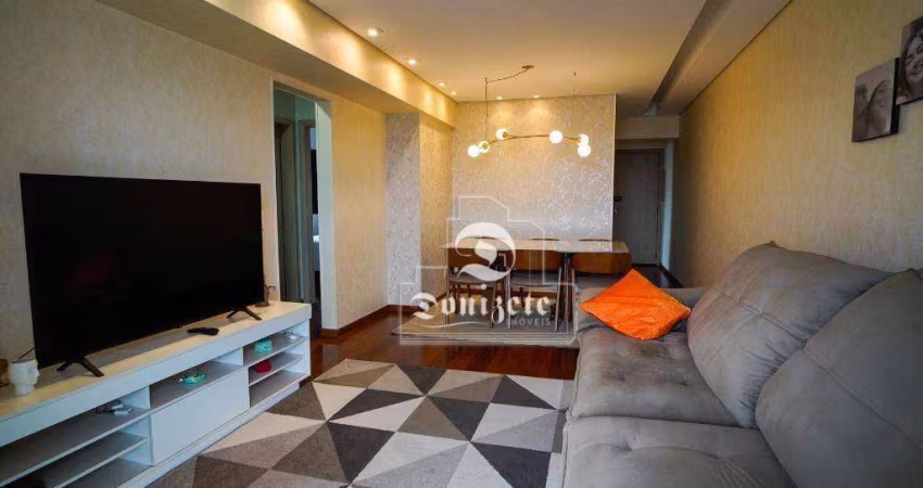 Apartamento com 3 dormitórios à venda, 96 m² por R$ 700.000,00 - Vila Valparaíso - Santo André/SP