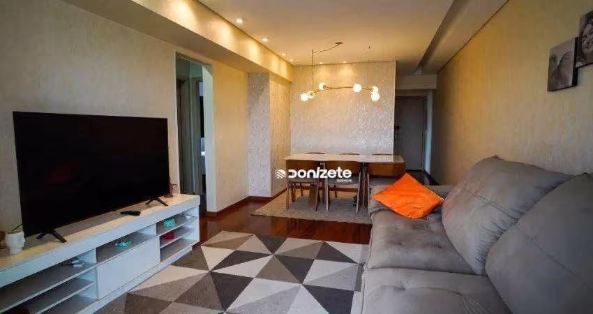 Apartamento com 3 dormitórios à venda, 96 m² por r$ 700.000,00 - vila valparaíso - santo andré/sp