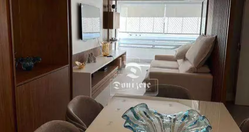 Apartamento com 3 dormitórios à venda, 110 m² por r$ 850.000,00 - vila valparaíso - santo andré/sp