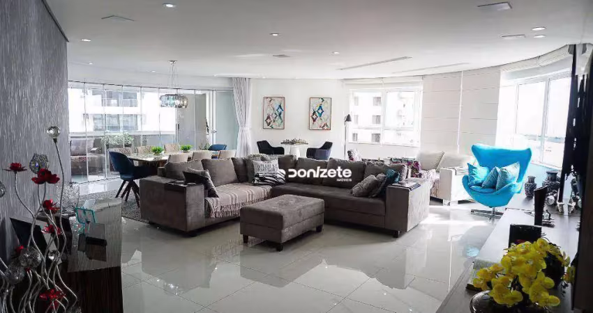 Apartamento com 3 dormitórios à venda, 232 m² por r$ 2.800.000,00 - vila assunção - santo andré/sp
