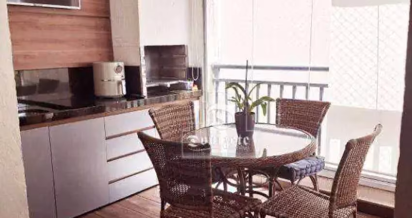 Apartamento com 3 dormitórios à venda, 94 m² por r$ 869.000,00 - vila scarpelli - santo andré/sp