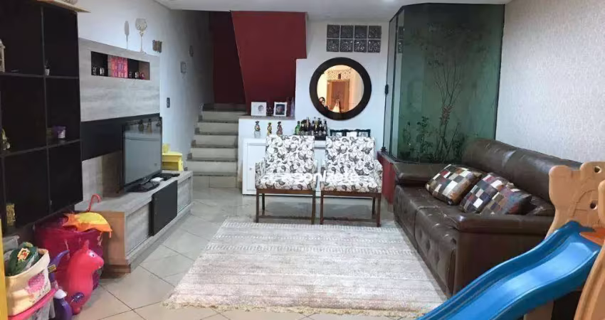Sobrado à venda, 180 m² por r$ 630.000,00 - vila scarpelli - santo andré/sp