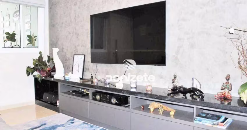 Sobrado com 3 dormitórios à venda, 104 m² por r$ 742.000,00 - vila scarpelli - santo andré/sp