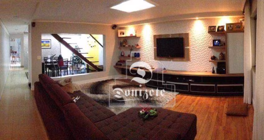 Sobrado com 3 dormitórios à venda, 187 m² por R$ 820.000,00 - Vila Scarpelli - Santo André/SP