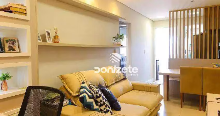 Apartamento com 2 dormitórios à venda, 50 m² por r$ 454.999,99 - campestre - santo andré/sp