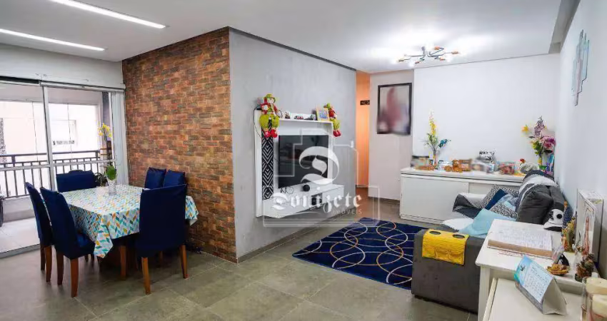 Apartamento à venda, 94 m² por r$ 889.000,00 - vila scarpelli - santo andré/sp