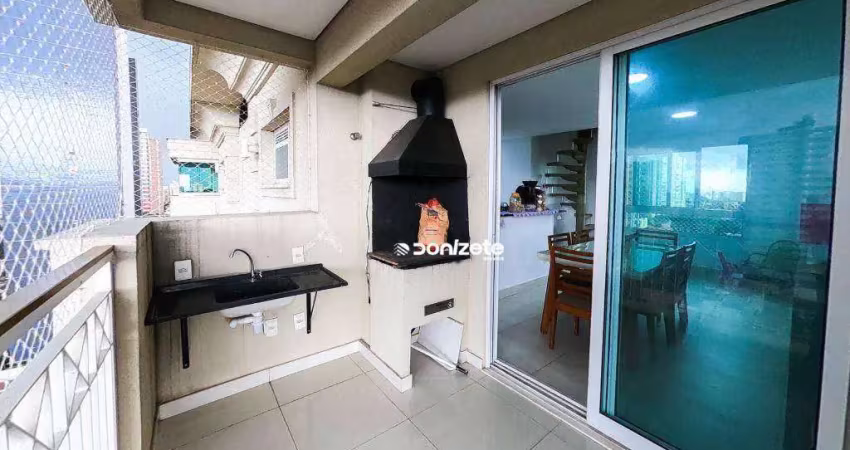 Cobertura com 3 dormitórios à venda, 146 m² por r$ 852.000,00 - jardim - santo andré/sp