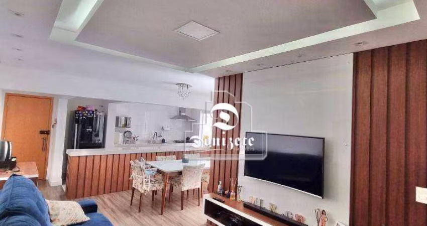 Apartamento com 3 dormitórios à venda, 94 m² por R$ 910.000,00 - Vila Scarpelli - Santo André/SP