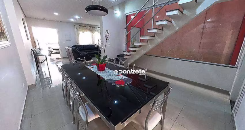 Sobrado com 4 dormitórios à venda, 308 m² por r$ 1.998.000,00 - vila assunção - santo andré/sp