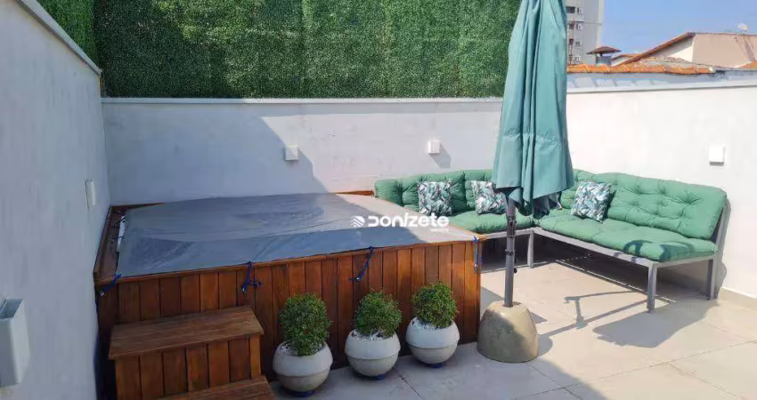 Cobertura com 2 dormitórios à venda, 115 m² por r$ 900.000,00 - vila floresta - santo andré/sp