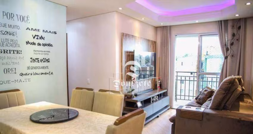 Apartamento com 3 dormitórios à venda, 63 m² por r$ 585.000,00 - campestre - santo andré/sp