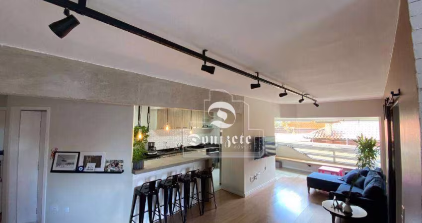 Apartamento com 3 dormitórios à venda, 110 m² por R$ 730.000,00 - Vila Valparaíso - Santo André/SP