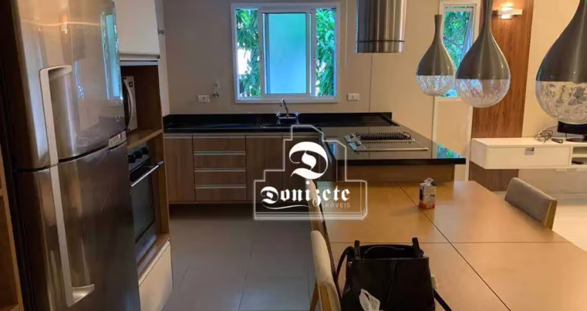Apartamento com 1 dormitório para alugar, 70 m² por r$ 5.333,00/mês - jardim - santo andré/sp