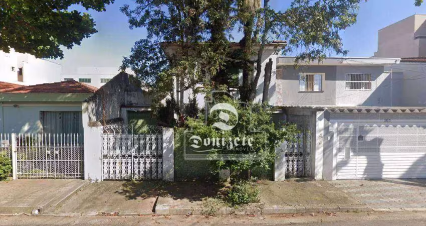 Terreno à venda, 270 m² por r$ 590.000,00 - jardim paraíso - santo andré/sp