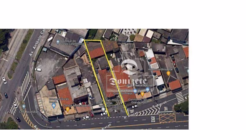 Terreno à venda, 418 m² por R$ 1.385.000,00 - Vila Curuçá - Santo André/SP