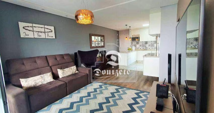 Apartamento com 2 dormitórios, 72 m² - venda por R$ 610.000,00 ou aluguel por R$ 3.481,42/mês - Vila Curuçá - Santo André/SP