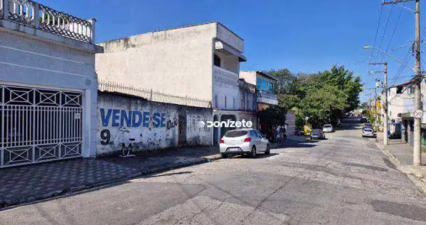 Terreno à venda, 300 m² por r$ 550.000,00 - vila palmares - santo andré/sp