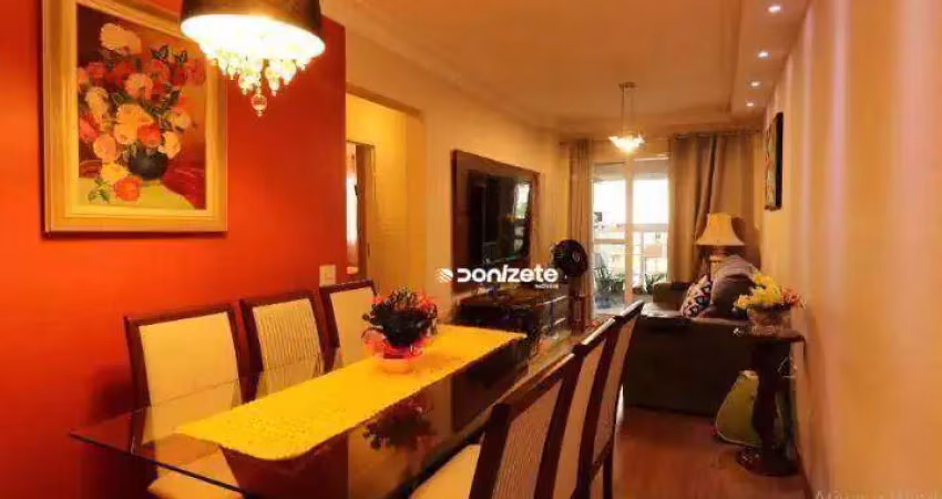 Apartamento com 3 dormitórios à venda, 84 m² por r$ 639.000,00 - vila valparaíso - santo andré/sp