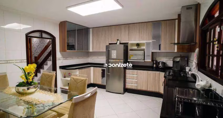 Sobrado com 3 dormitórios à venda, 260 m² por r$ 998.000,00 - vila alto de santo andré - santo andré/sp