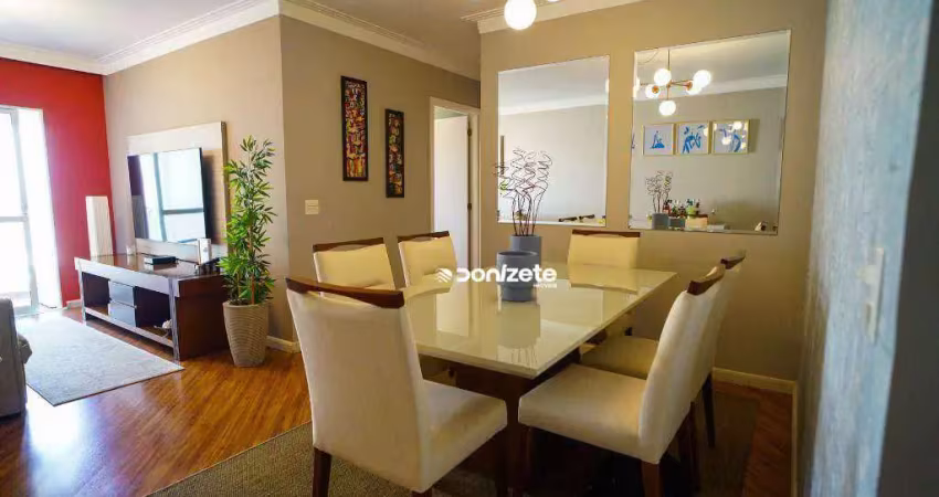 Apartamento com 3 dormitórios à venda, 84 m² por r$ 743.000,00 - vila valparaíso - santo andré/sp