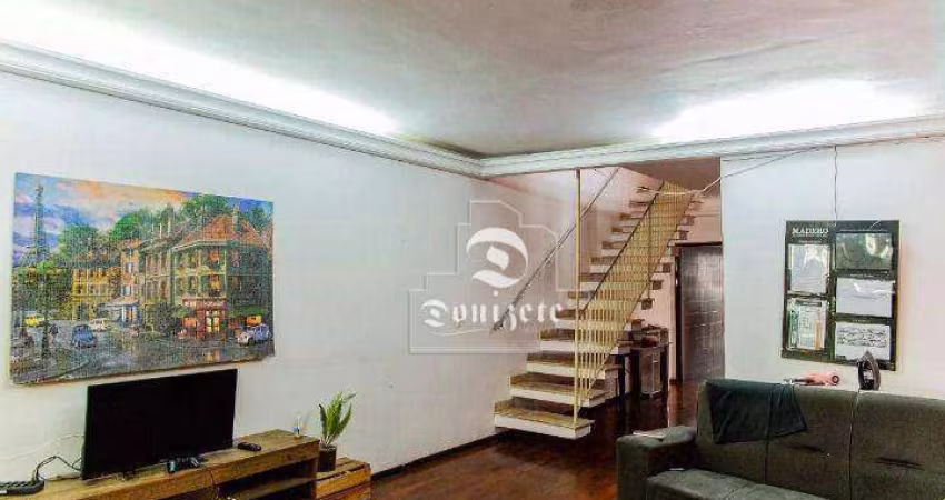 Sobrado com 3 dormitórios, 206 m² - venda por R$ 750.000,00 ou aluguel por R$ 3.906,02/mês - Jardim - Santo André/SP