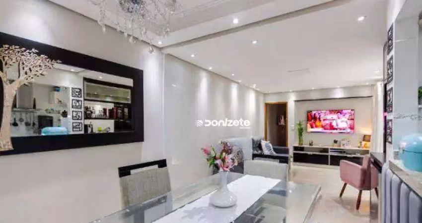 Apartamento com 3 dormitórios à venda, 96 m² por r$ 585.000,00 - parque das nações - santo andré/sp