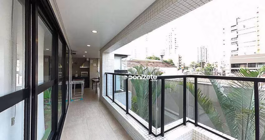Apartamento com 3 dormitórios, 139 m² - venda por r$ 2.199.000,00 ou aluguel por r$ 11.830,00/mês - jardim - santo andré/sp
