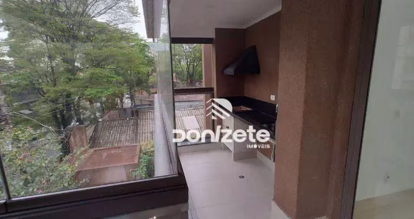 Apartamento com 3 dormitórios para alugar, 165 m² por r$ 10.314,12/mês - jardim - santo andré/sp
