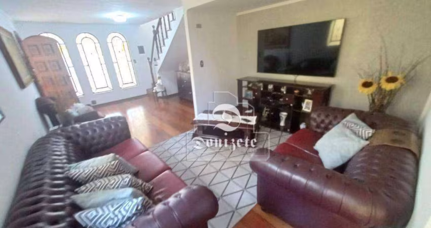 Sobrado com 3 dormitórios à venda, 225 m² por R$ 900.000,00 - Vila Camilópolis - Santo André/SP