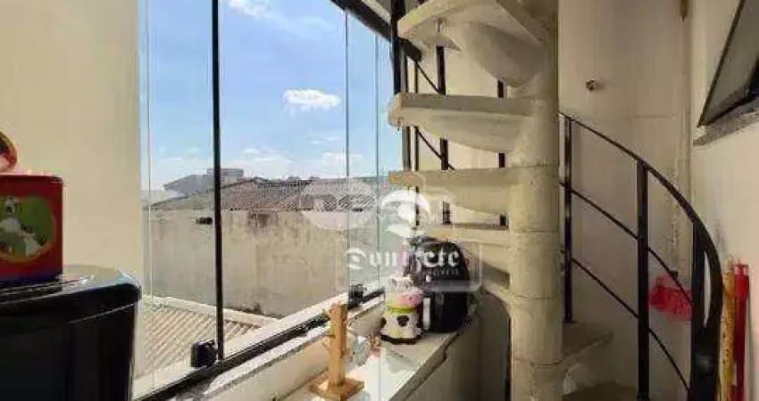 Cobertura com 2 dormitórios à venda, 98 m² por R$ 405.000,00 - Vila Camilópolis - Santo André/SP