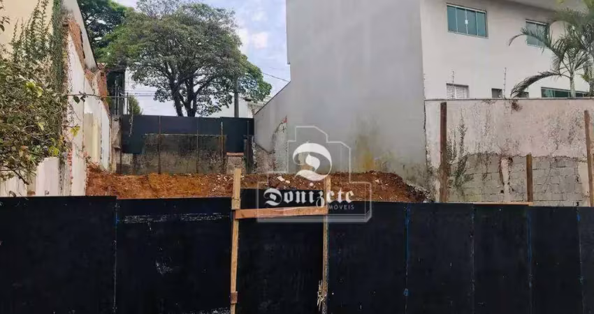 Terreno à venda, 249 m² por r$ 700.000,00 - vila guiomar - santo andré/sp