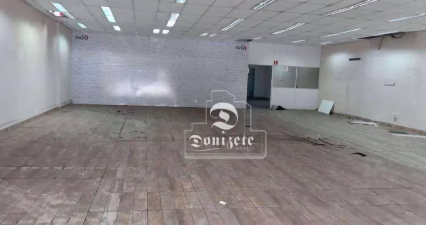 Salão para alugar, 555 m² por r$ 18.000,00/mês - centro - santo andré/sp