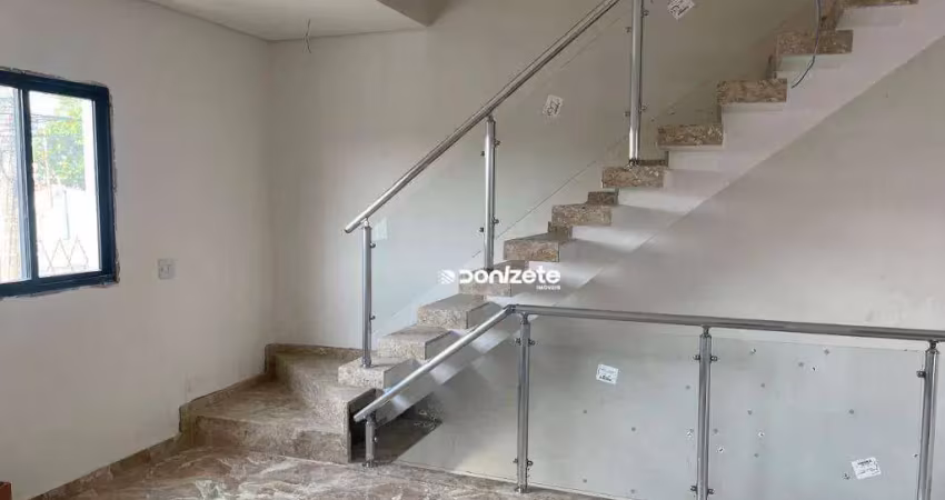 Sobrado com 2 dormitórios à venda, 117 m² por r$ 585.000,00 - vila pires - santo andré/sp