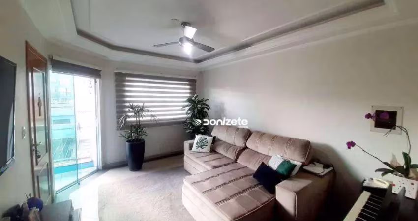 Cobertura com 3 dormitórios à venda, 83 m² por r$ 670.000,00 - vila eldízia - santo andré/sp