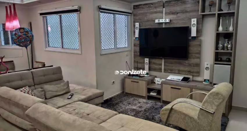 Cobertura com 3 dormitórios à venda, 156 m² por r$ 578.990,00 - vila alzira - santo andré/sp