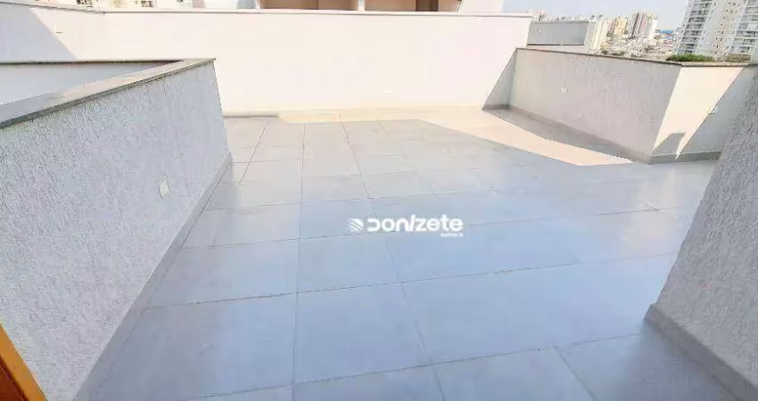 Cobertura com 3 dormitórios à venda, 152 m² por r$ 729.999,99 - vila valparaíso - santo andré/sp
