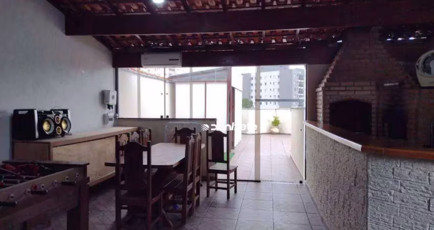 Cobertura com 3 dormitórios à venda, 243 m² por r$ 690.000,00 - vila guiomar - santo andré/sp