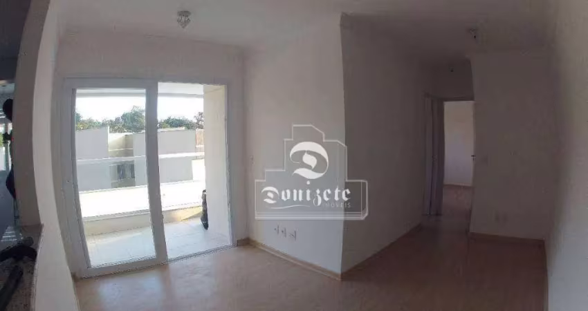 Apartamento com 2 dormitórios para alugar, 57 m² por R$ 3.391,00/mês - Jardim - Santo André/SP