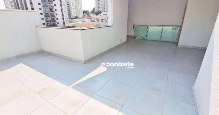 Cobertura com 2 dormitórios à venda, 108 m² por r$ 569.999,99 - vila valparaíso - santo andré/sp