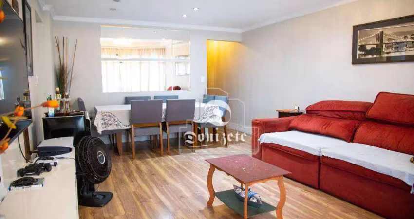 Apartamento todo reformado com 3 dormitórios à venda, 106 m² por r$ 779.999 - vila assunção - santo andré/sp.