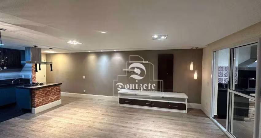 Apartamento com 3 dormitórios, 115 m² - venda por R$ 1.070.000,00 ou aluguel por R$ 8.340,75/mês - Vila Valparaíso - Santo André/SP