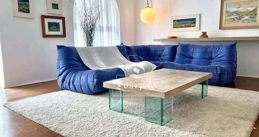 Apartamento com 3 dormitórios à venda, 210 m² por r$ 850.000,00 - vila assunção - santo andré/sp