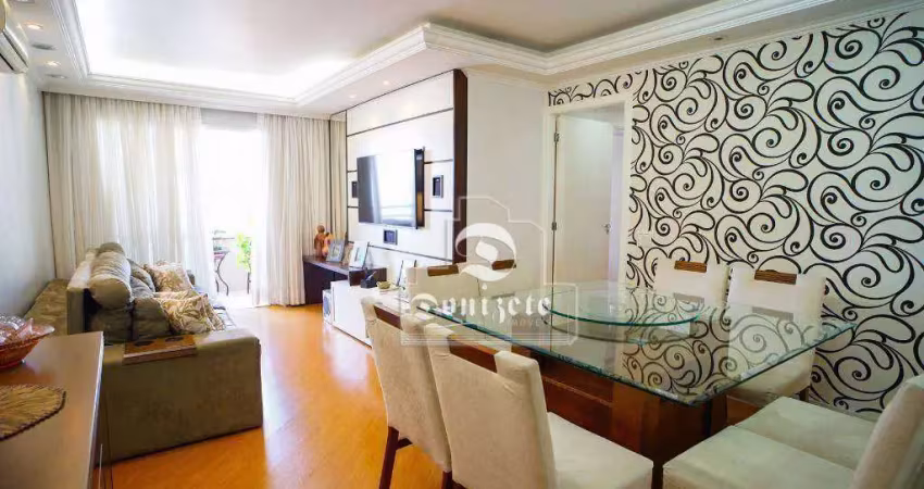 Apartamento com 3 dormitórios à venda, 90 m² por r$ 699.999,90 - vila assunção - santo andré/sp