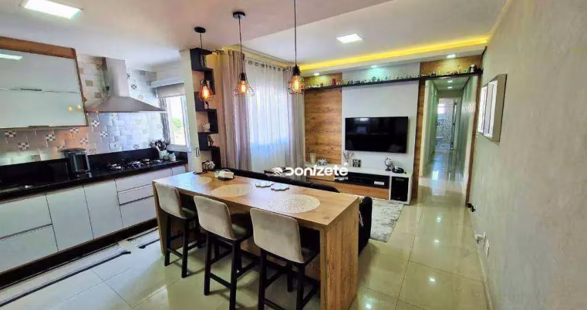 Cobertura com 3 dormitórios à venda, 138 m² por r$ 649.000,00 - parque das nações - santo andré/sp