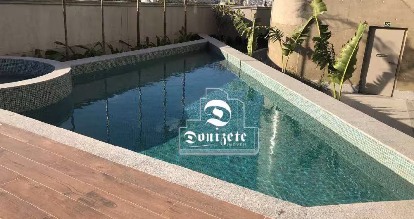 Apartamento com 2 dormitórios para alugar, 84 m² por r$ 6.244,96/mês - jardim - santo andré/sp