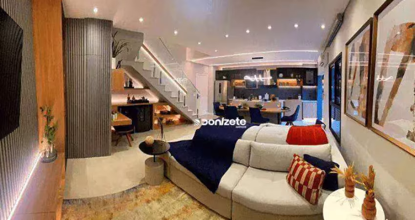 Apartamento duplex com 3 dormitórios à venda, 91 m² por r$ 989.000,00 - jardim - santo andré/sp