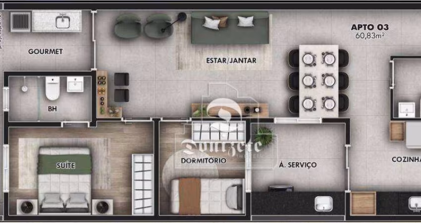 Apartamento com 2 dormitórios à venda, 75 m² por R$ 620.000,00 - Jardim Bela Vista - Santo André/SP
