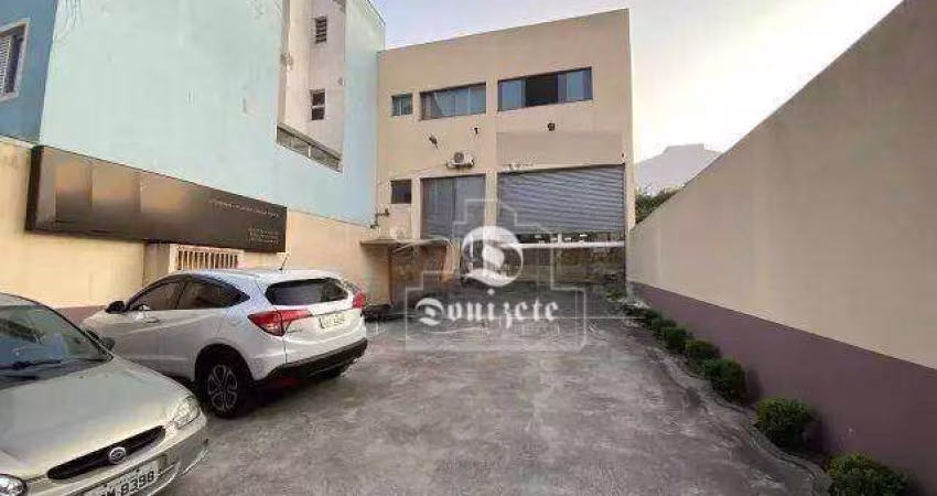 Galpão para alugar, 670 m² por R$ 21.802,50/mês - Campestre - Santo André/SP