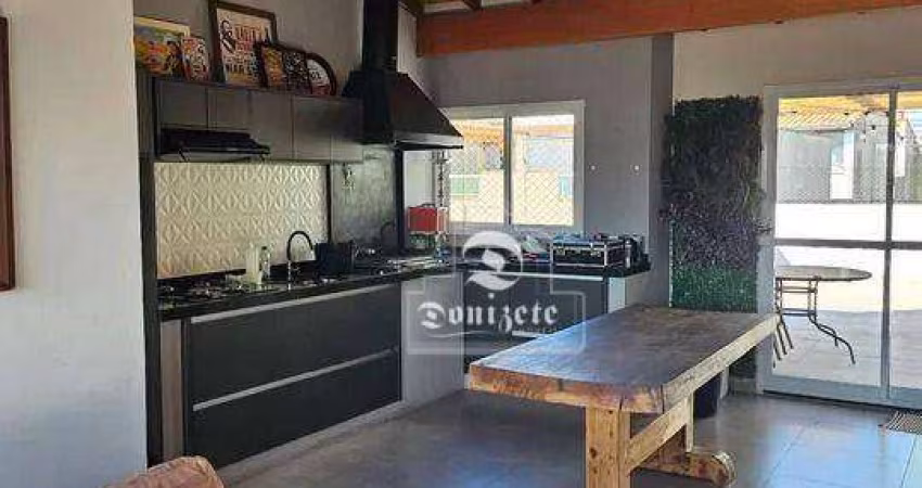 Cobertura com 3 dormitórios à venda, 152 m² por R$ 750.000,00 - Vila Scarpelli - Santo André/SP