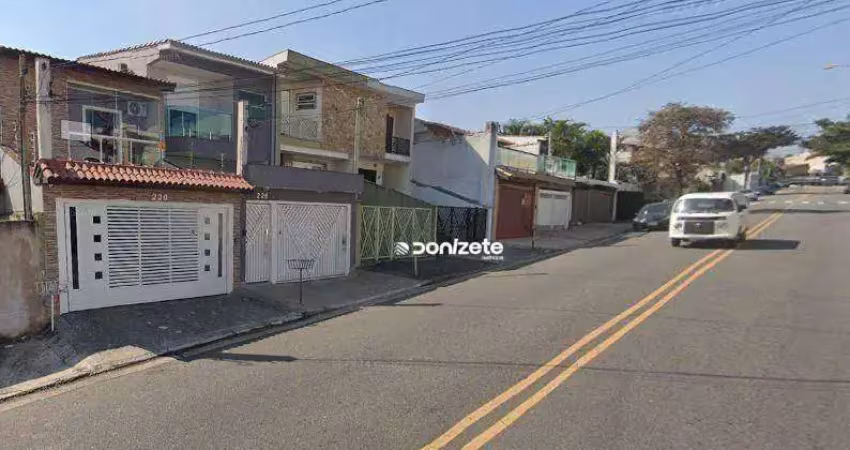 Terreno à venda, 252 m² por r$ 764.998,00 - vila scarpelli - santo andré/sp